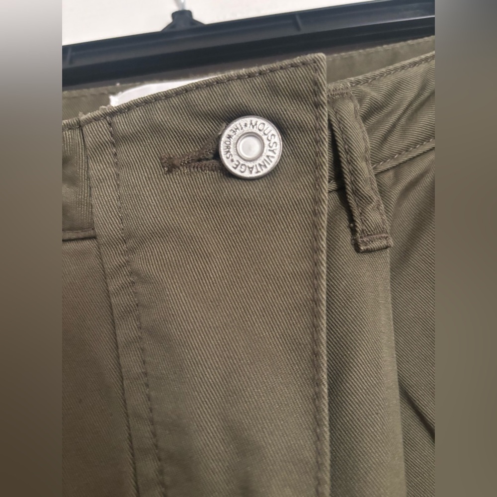 Moussy Olive Green Wide Leg Utility Pants - Picture 9 of 16